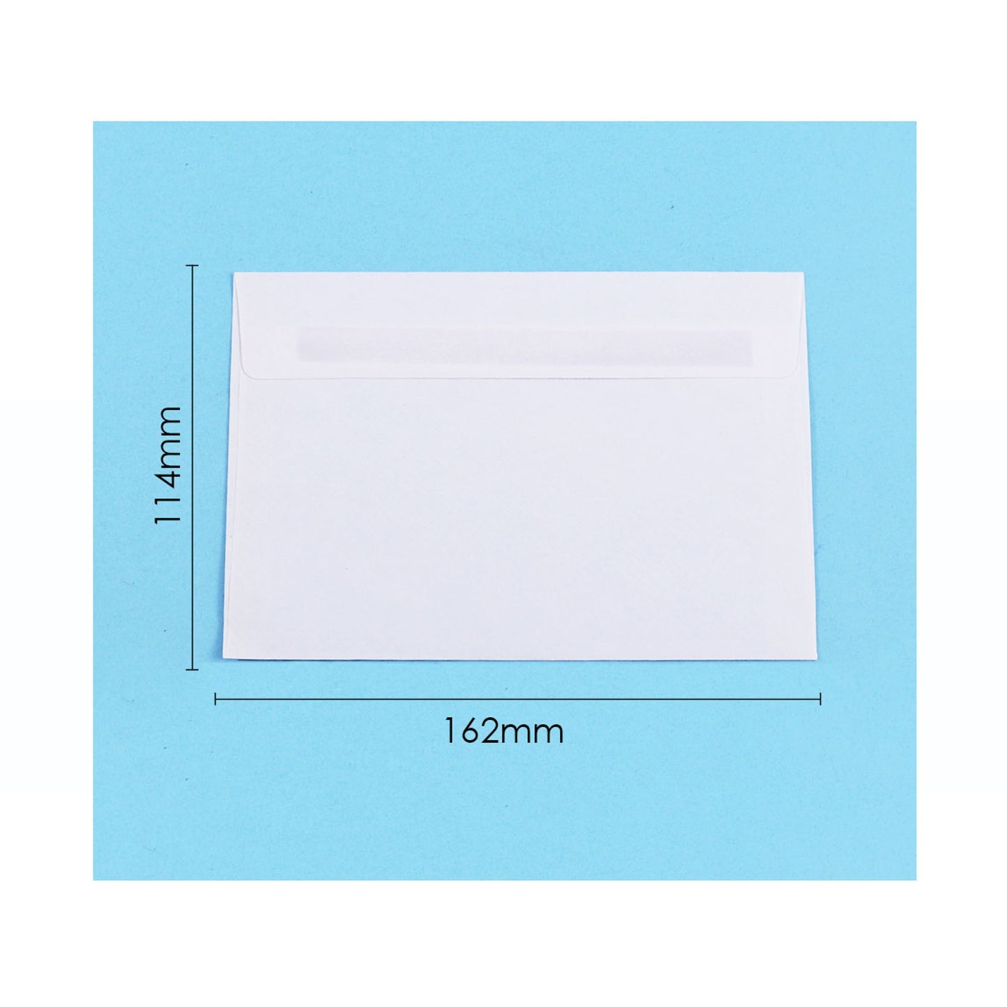 Pack of 25 White Plain Paper Self-Adhesive Mailing Envelopes 11.4 x 16.2cm