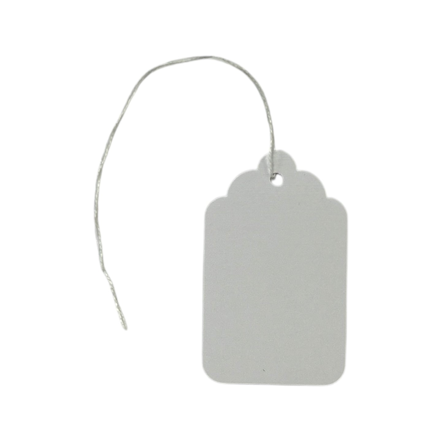 Box of 1000 White Merchandise Tags 73mm x 44mm
