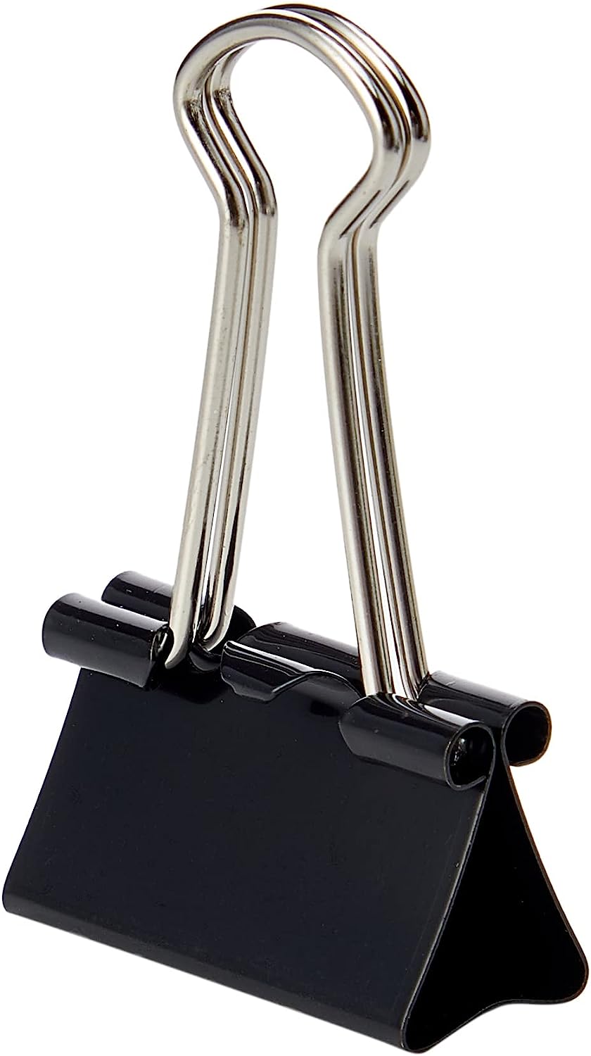 Q-Connect Foldback Clip 24mm Black (Pack of 10) KF01283