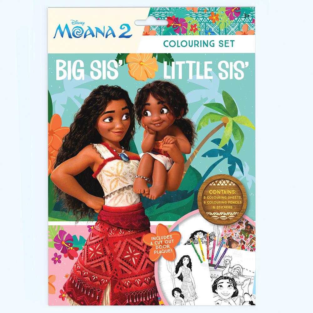 Pack of 12 Disney Moana 2 Colouring Sets
