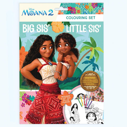 Pack of 12 Disney Moana 2 Colouring Sets