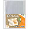 Pack of 10 A4 Value Punched Pockets