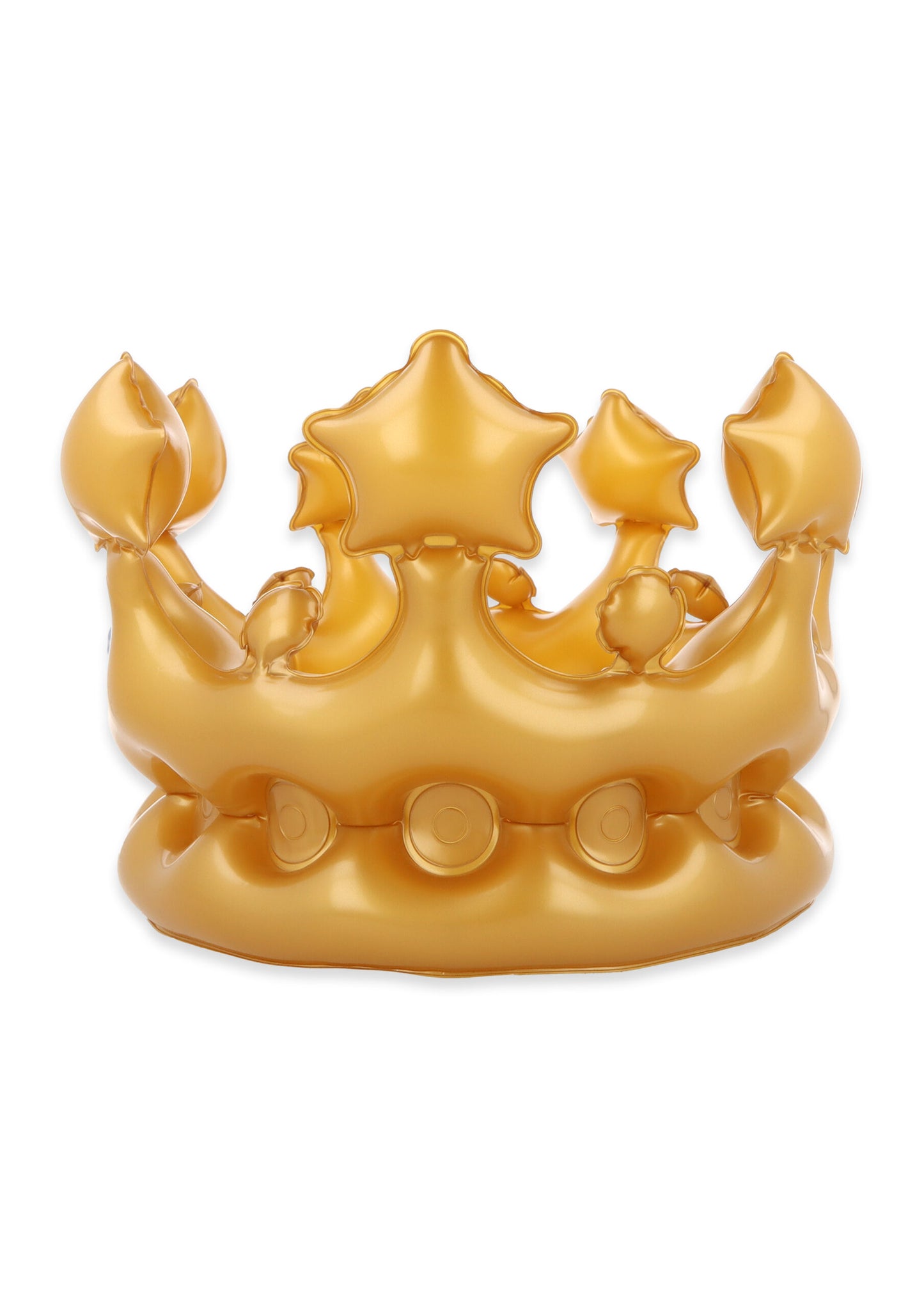 Adult's 33.5cm Inflatable Gold Crown