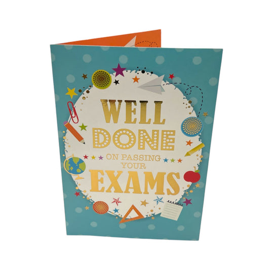 Well Done On Your Exam Congratulations Card