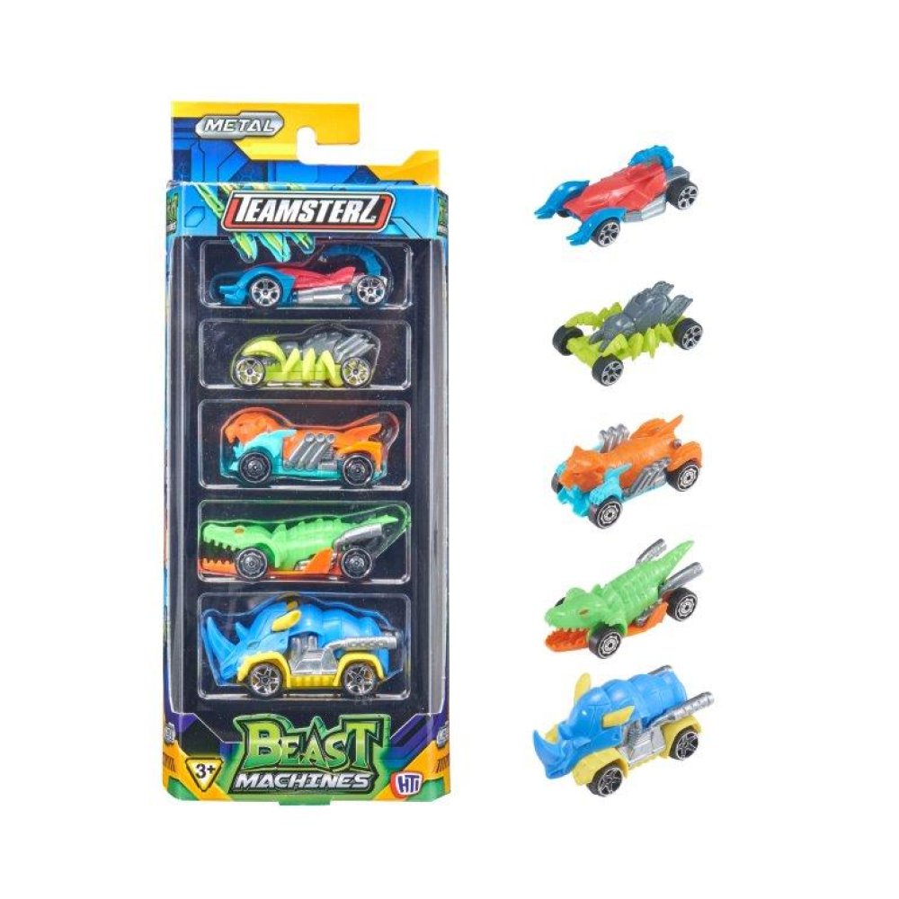 Pack of 5 Tz Beast Machines Die-Cast Cars– Choice Wholesale
