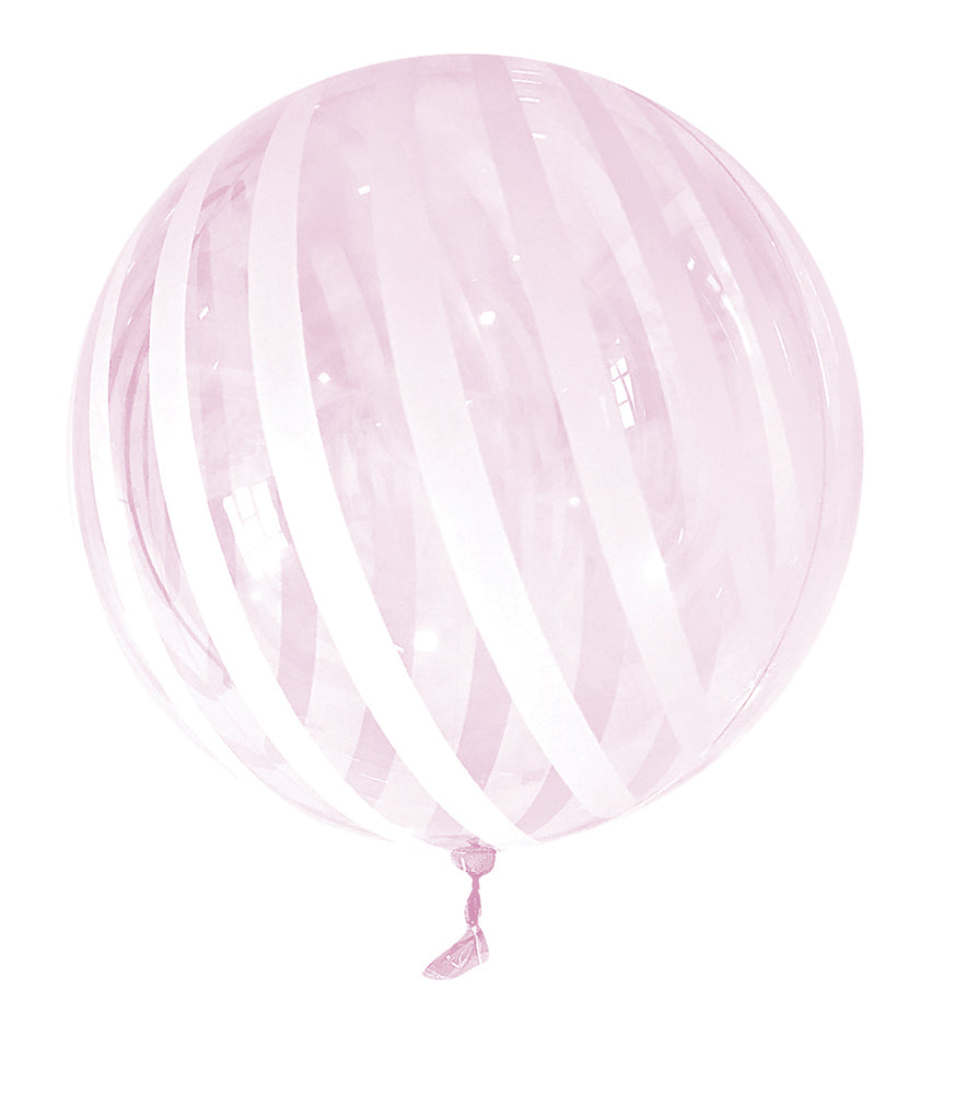 Pack of 5 Pink Striped 18" Vortex Balloons