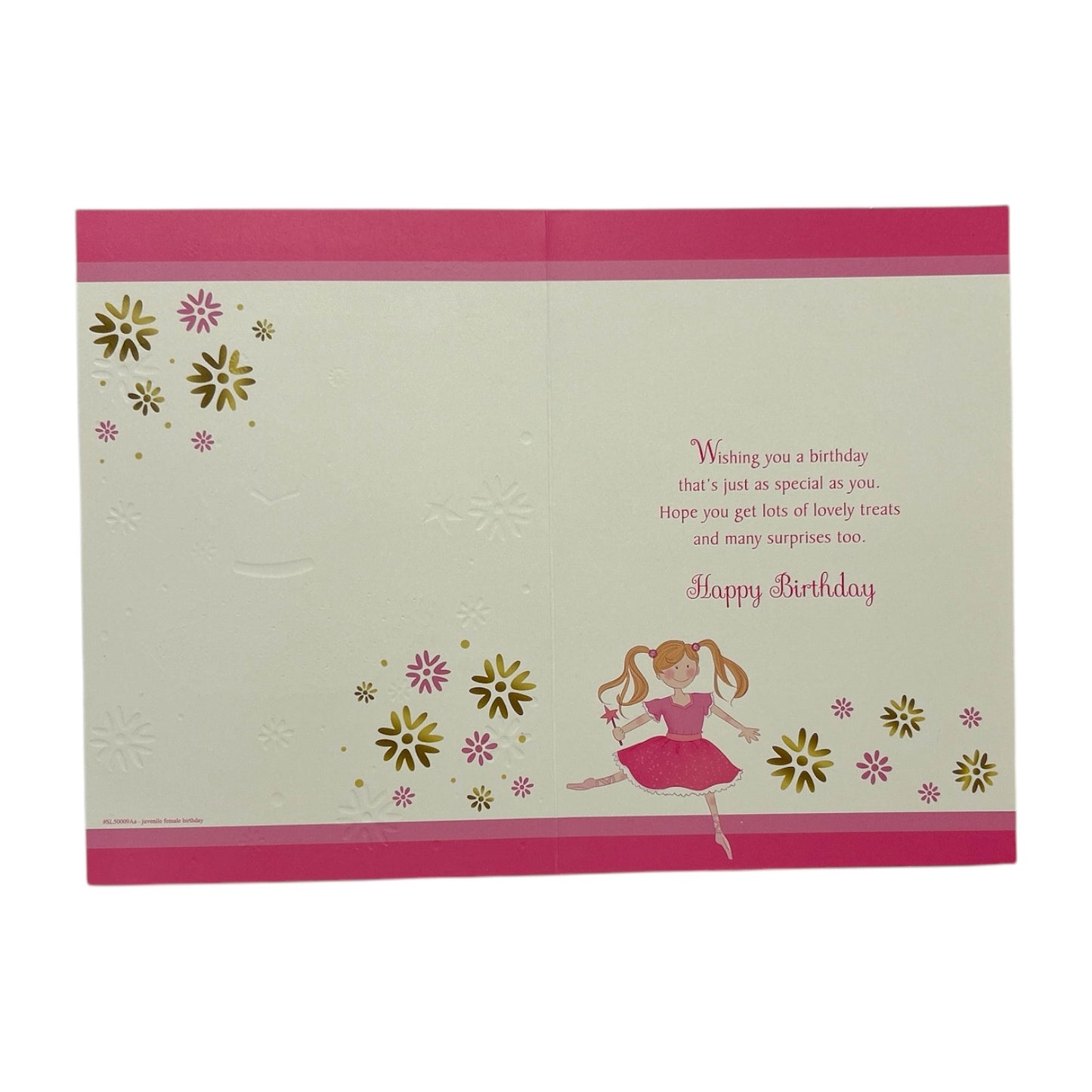 For Mummy Juvenile Girl Holding A Magic Wand Birthday Card