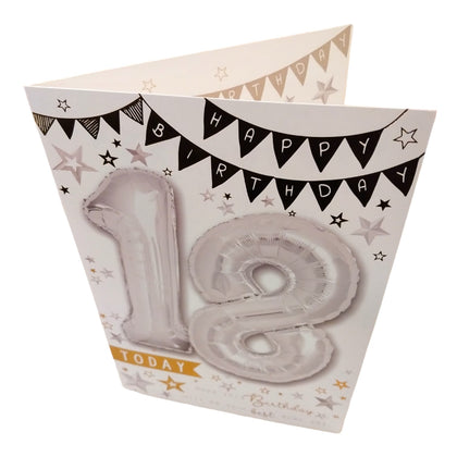 18 Today Balloon Boutique Greeting Card