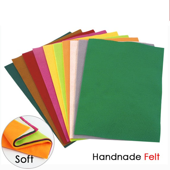 Pack of 10 Assorted Colour A4 Handmade Felt Paper– Choice Wholesale
