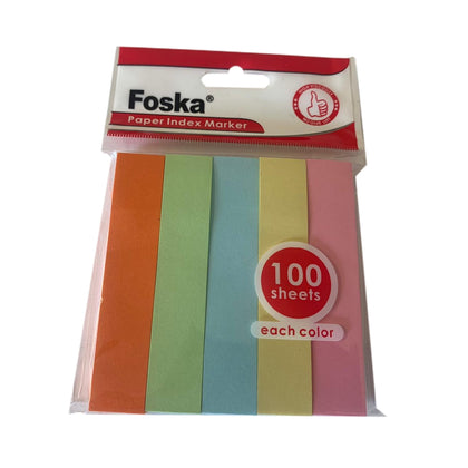 Pack of 500 Sheets Assorted Page Index Sticky Note Markers