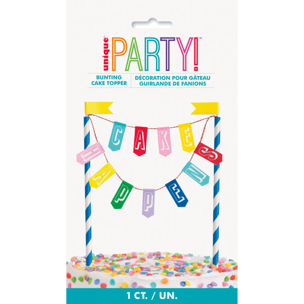 Cake Happens Bunting Cake Topper