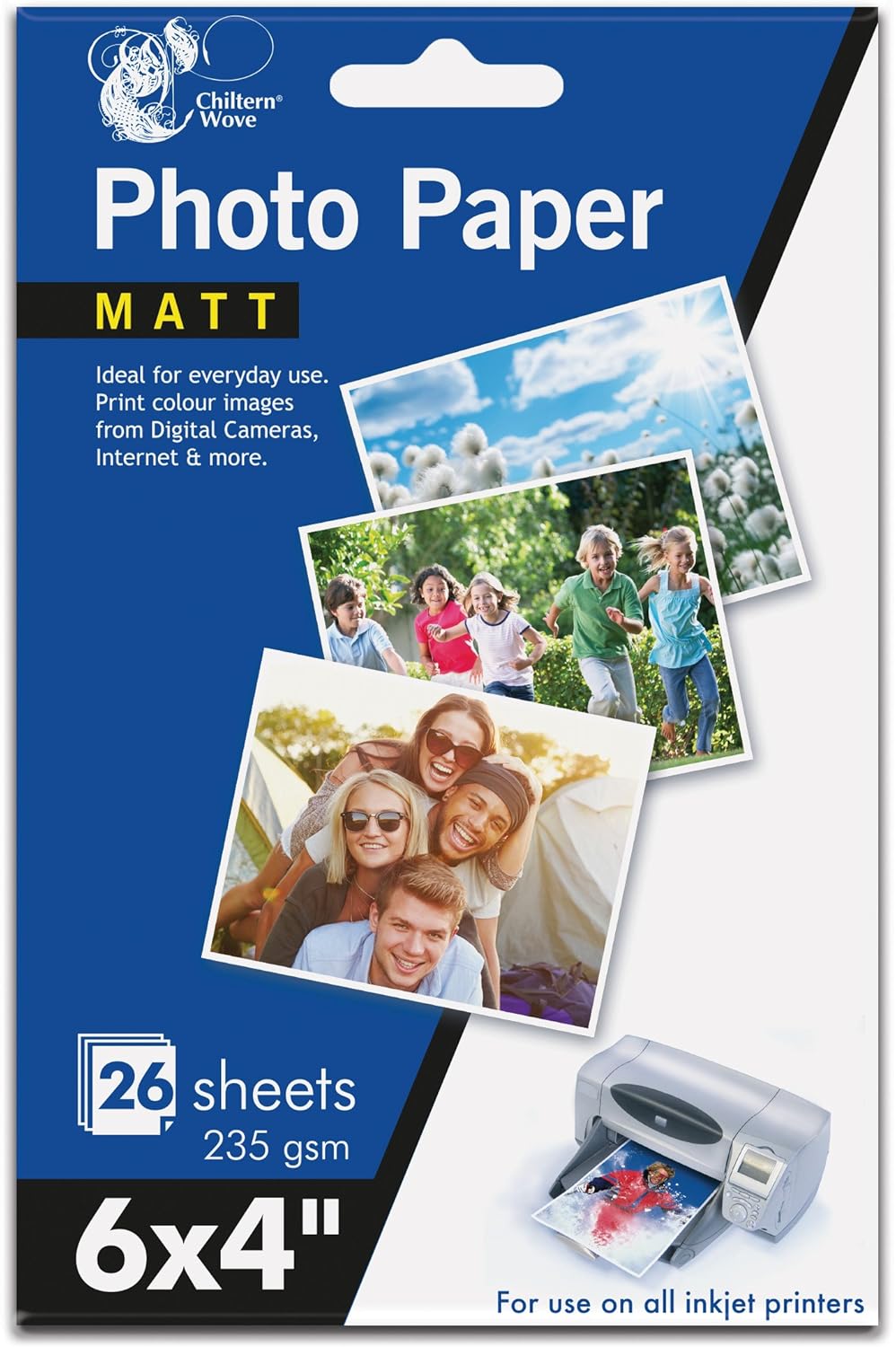 Chiltern Wove 6" x 4" Photo Paper MATT 26 Sheets 235gsm