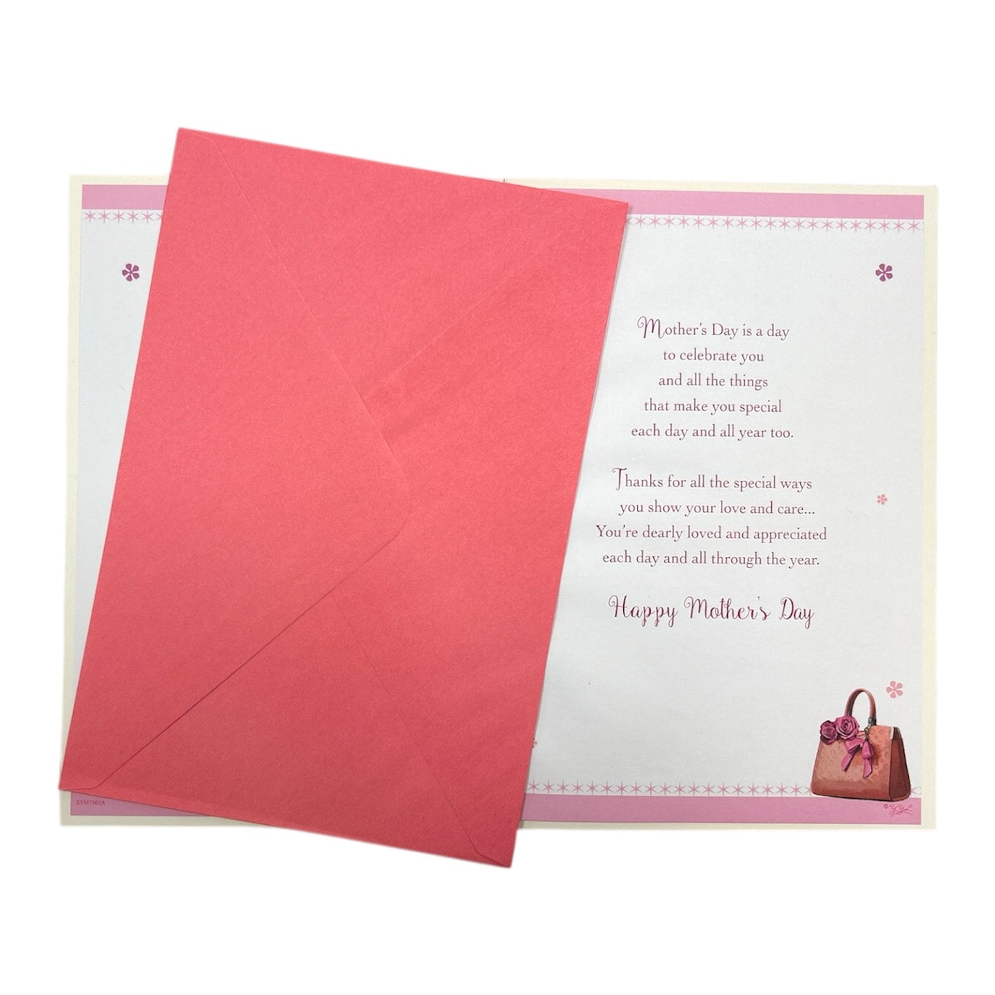 With Love To My Wife Purse And Flowers Design Mother's Day Card