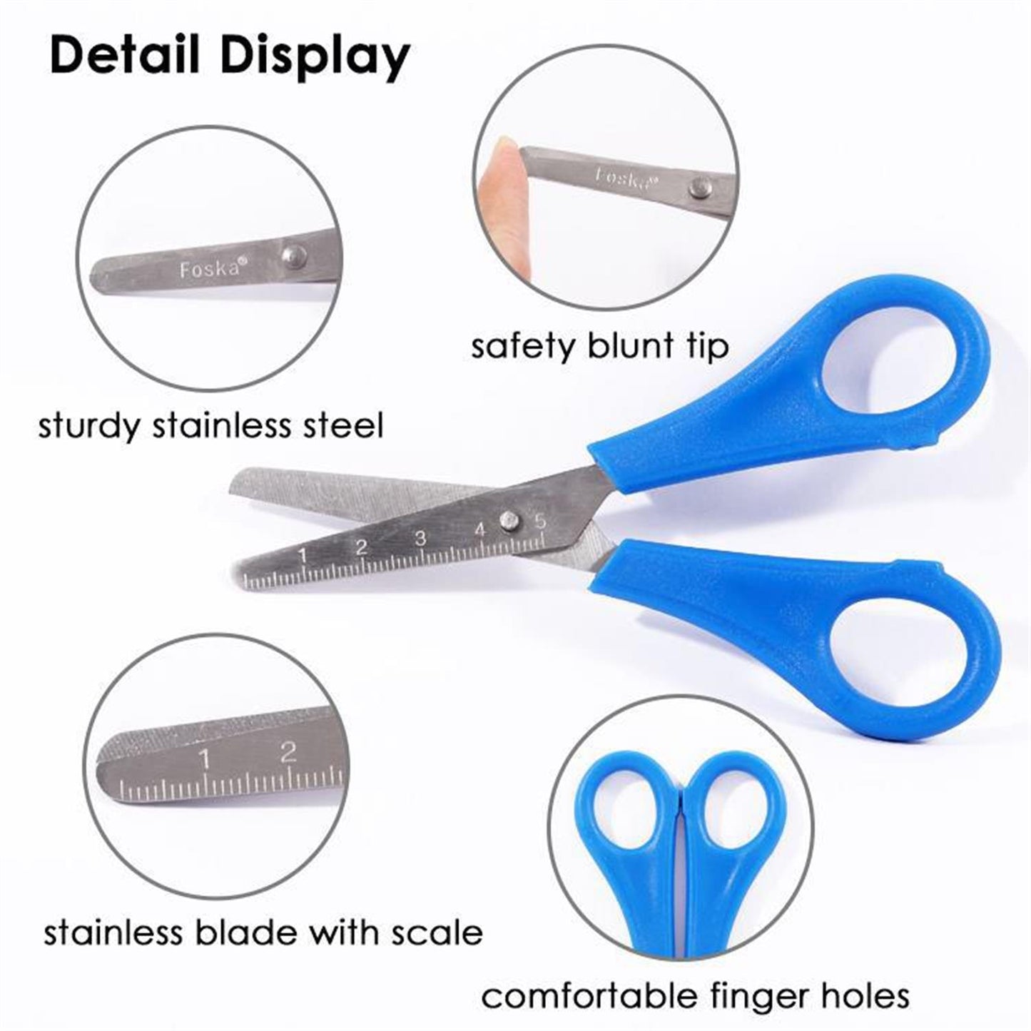 Single Multi-Purpose Safety Cutting 5'' Scissor