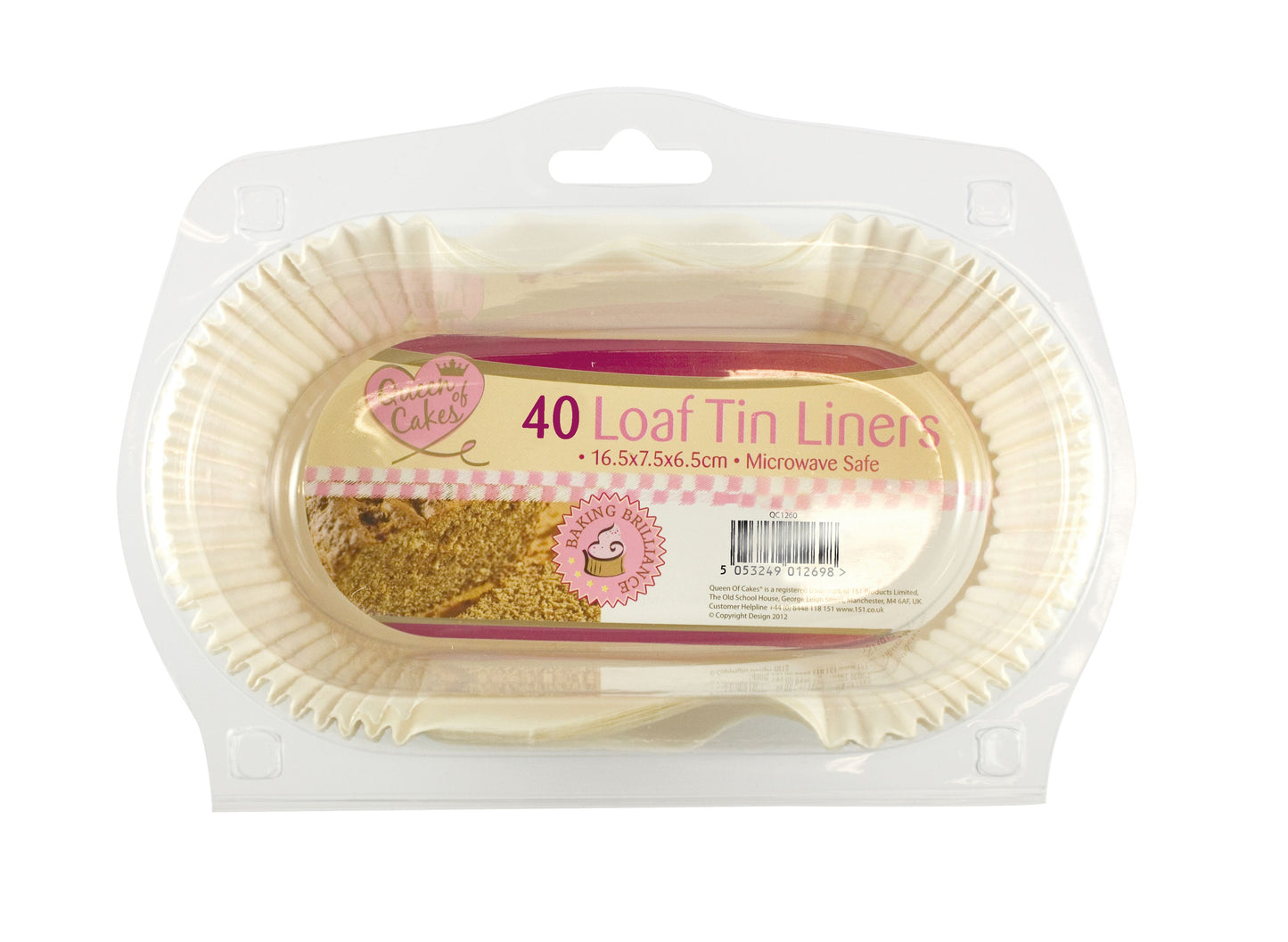 Pack of 40 Loaf Tin Liners