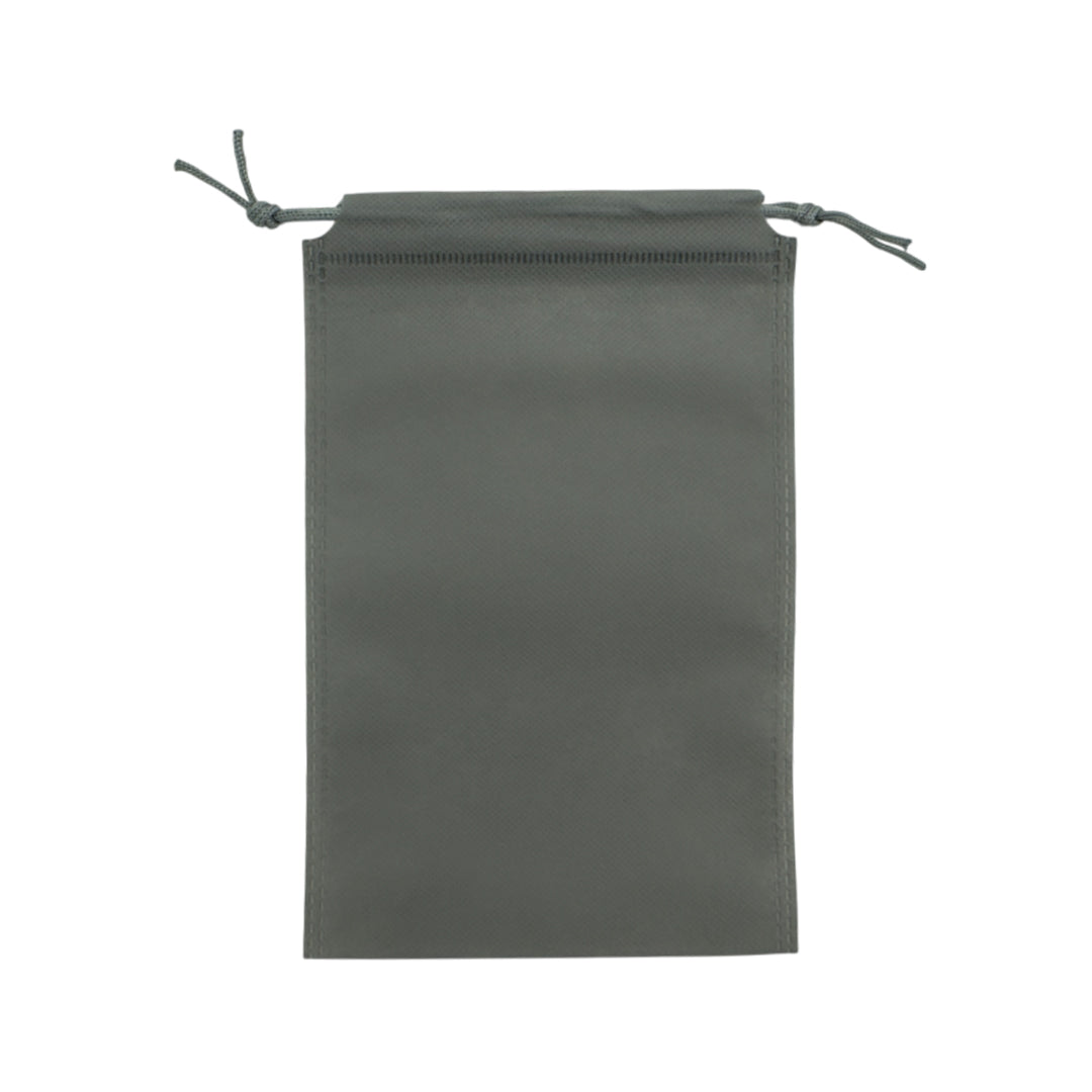 Pack of 100 Grey Coloured 35x25cm Non-Woven Drawstring Bags