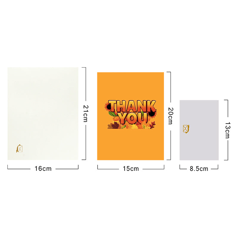 Pumpkin & Petals Seasonal Thank You Pop Up Greeting Card
