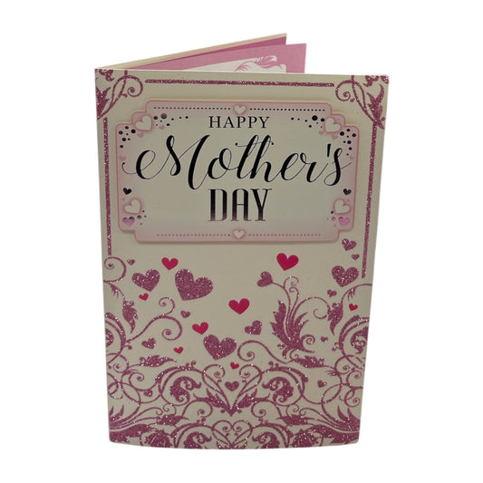 Classic Mini Pink Hearts Design Mother's Day Boxed Card