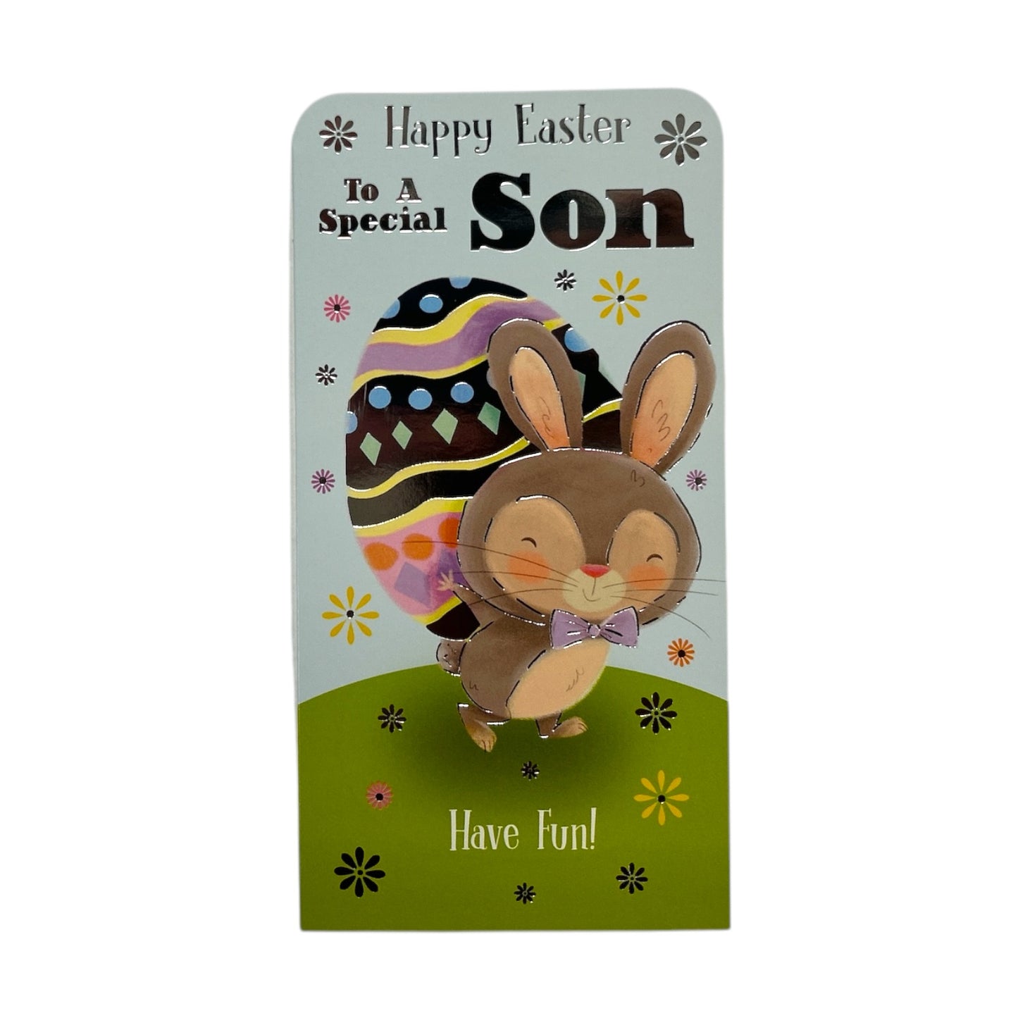 To A Special Son Cute Bunny With Egg Easter Money Wallet Card