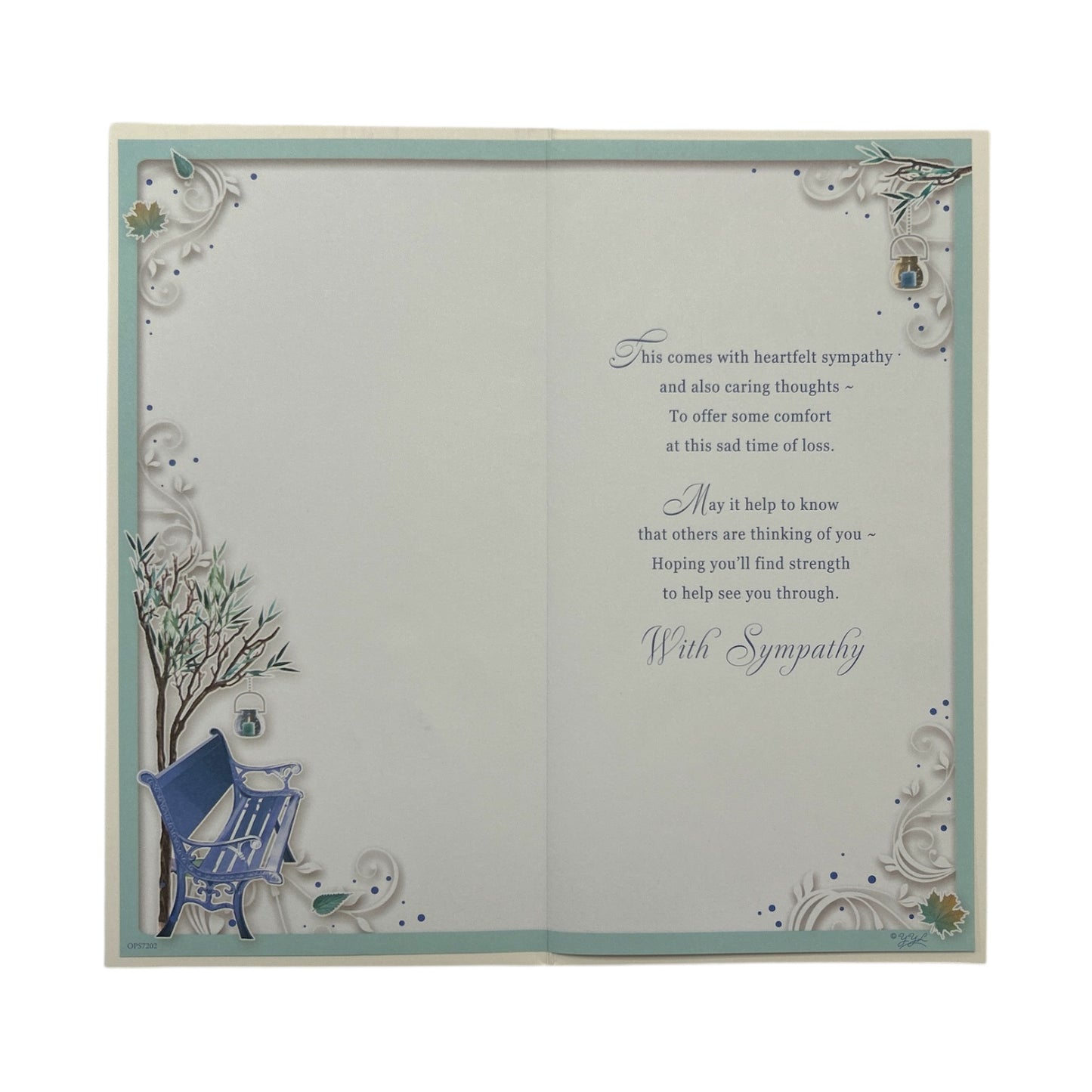 From Both of Us Autumn Design Sympathy Opacity Card