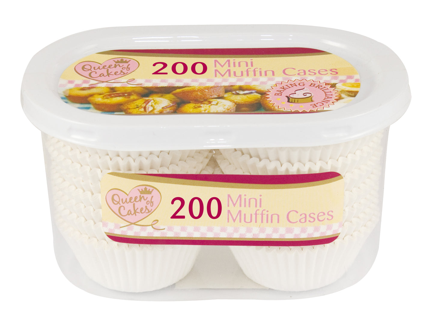 Pack of 200 Mini Muffin Cases