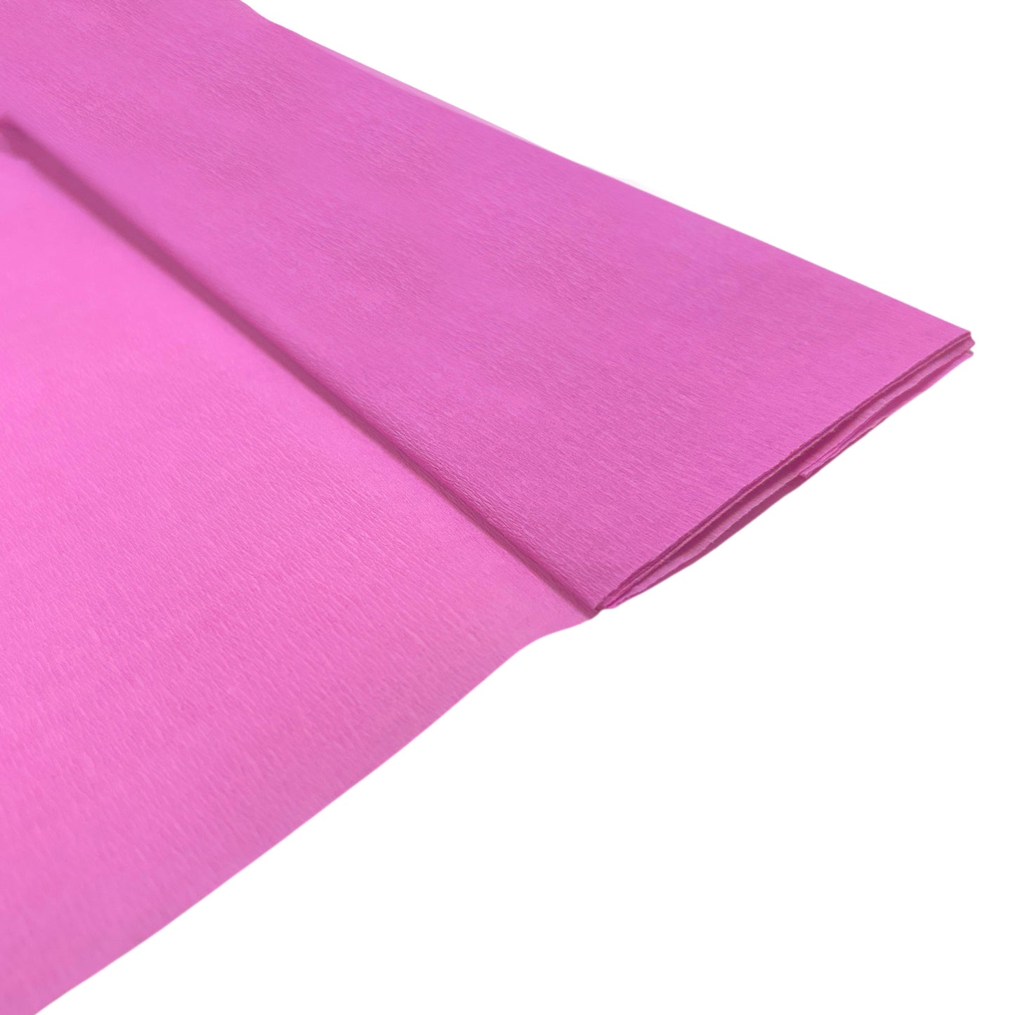 Pack of 5 Pink Crepe Paper Sheets 50cm x 2m 17GSM 35% Stretch Craft Paper