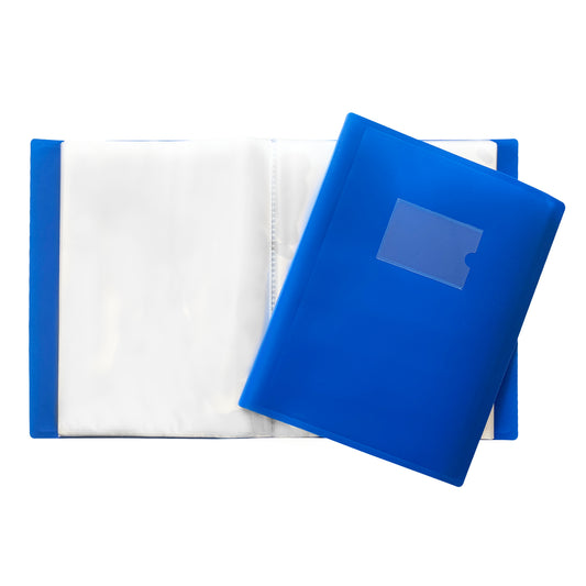 A4 Blue Flexible Cover 150 Pocket Display Book
