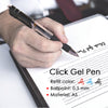 Pack of 12 Blue Soft Grip Retractable Ballpoint Gel Pens