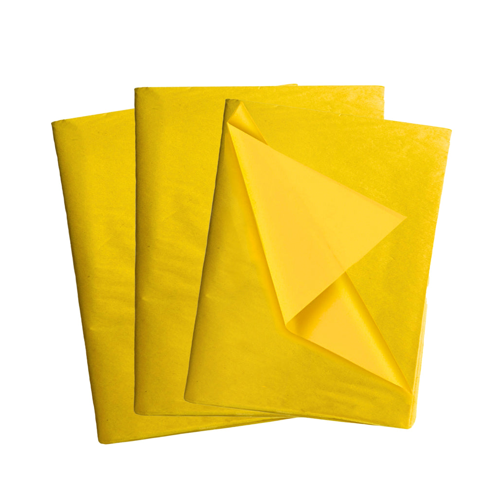 Pack of 180 Yellow Acid Free 50 x 70cm Tissue Paper Sheets– Choice ...