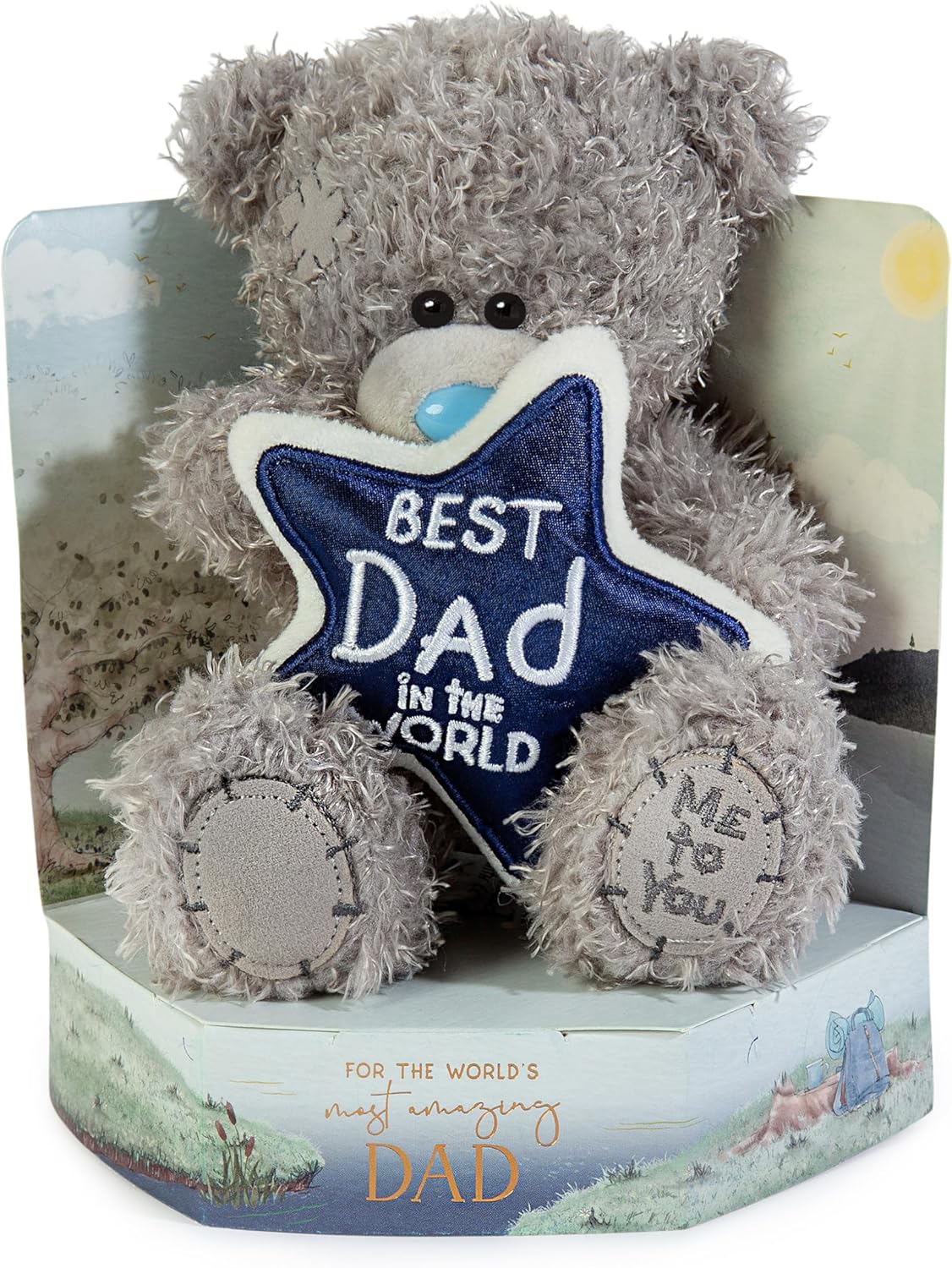 Me to You 'Best Dad In The World' Bear On A Gift Plinth For Father's Day Birthday Official Collection