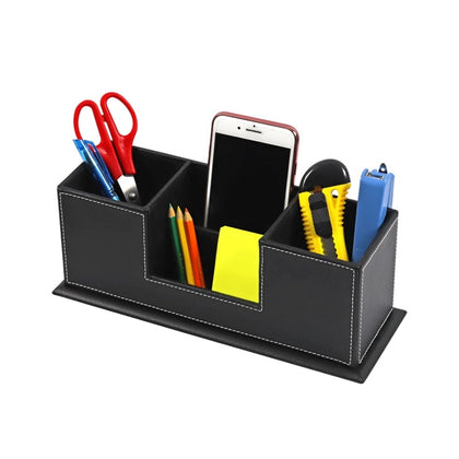 Black Desktop Pen Pot Organiser