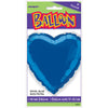 Royal Blue Solid Heart Foil Balloon 18"