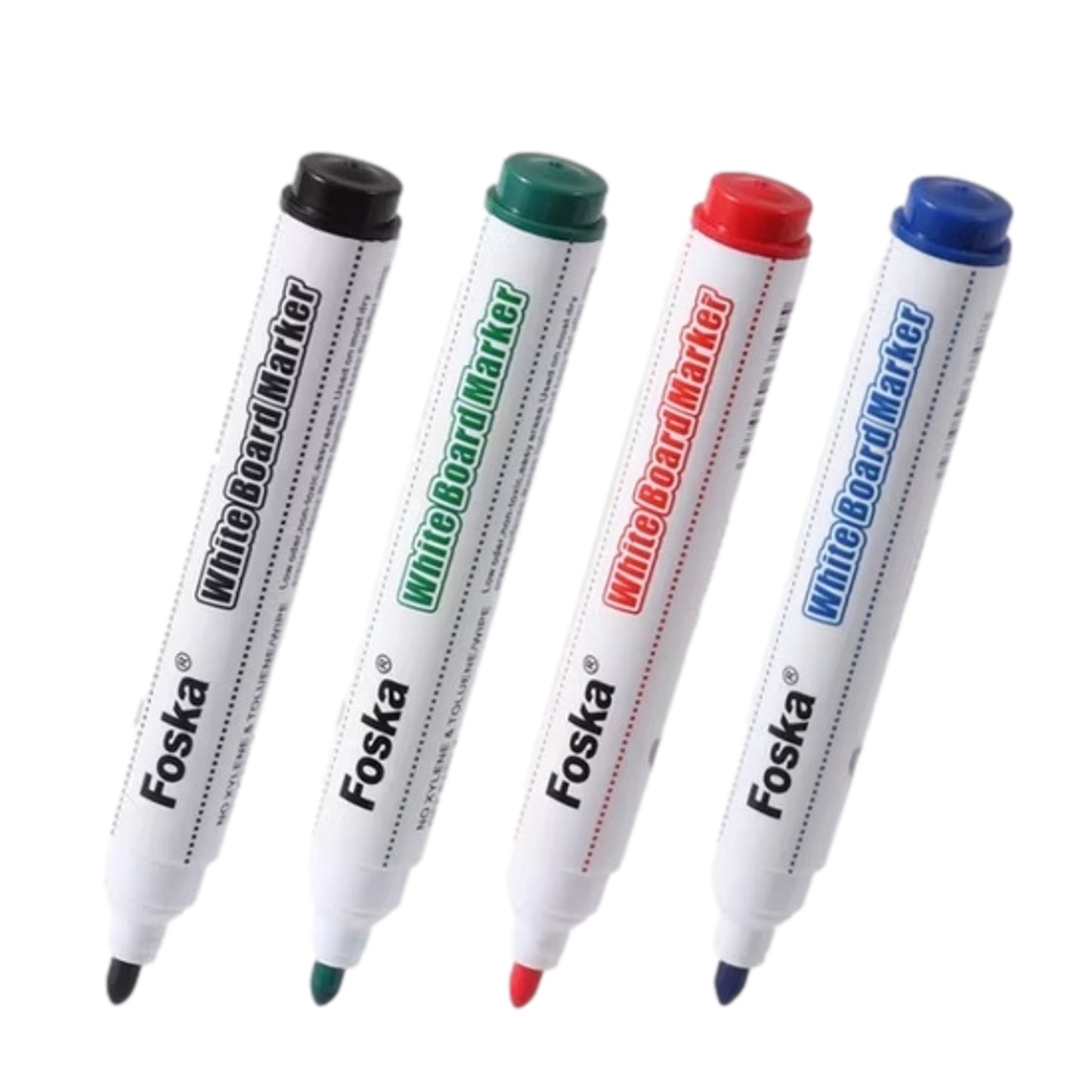 Pack of 4 Assorted Whiteboard Marker Pens - Bullet Point