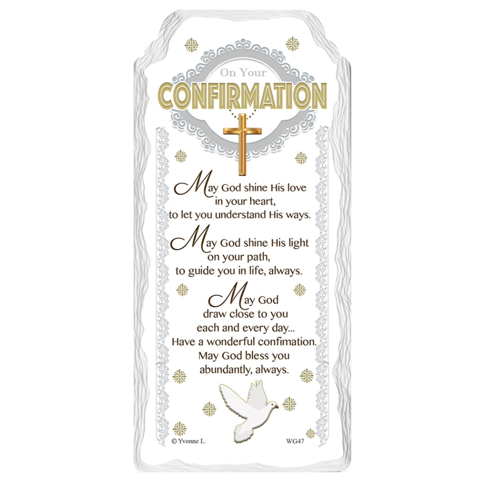 On Your Confirmation Sentimental Handcrafted Ceramic Plaque