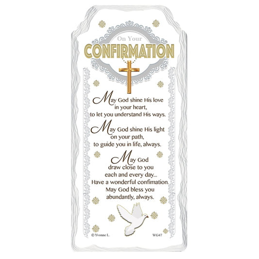 On Your Confirmation Sentimental Handcrafted Ceramic Plaque