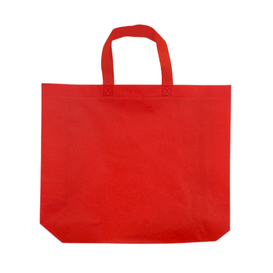 Pack of 25 Red Coloured 35x25x10cm Non-Woven Bags with Handle