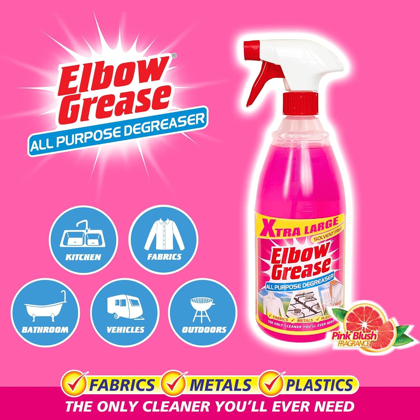 Elbow Grease Pink All Purpose Degreaser Spray 1l