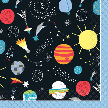 Pack of 16 Outer Space Luncheon Napkins