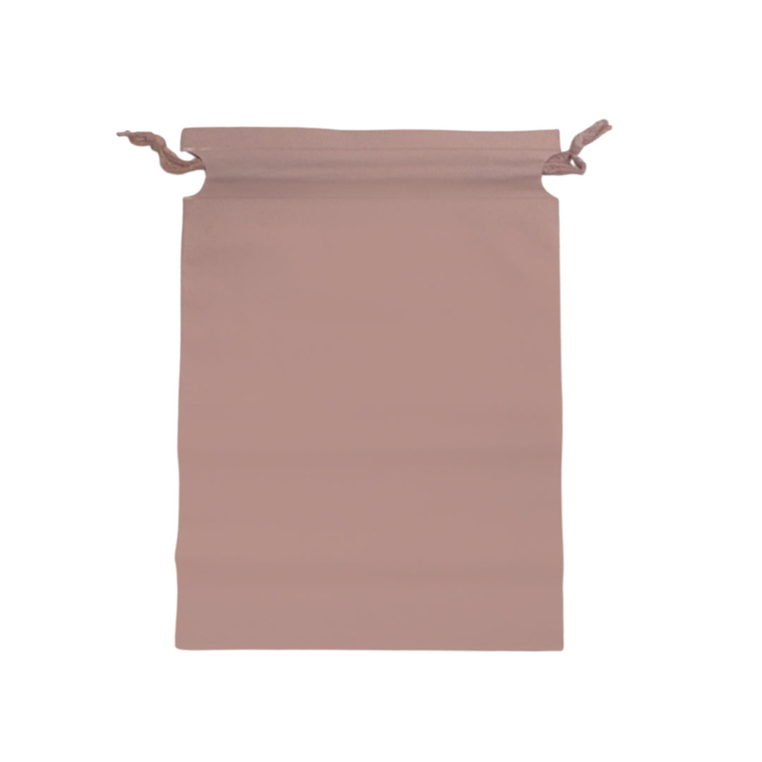 Pack of 25 Pale Pink Coloured 21x29cm PEVA Frosted Drawstring Bags