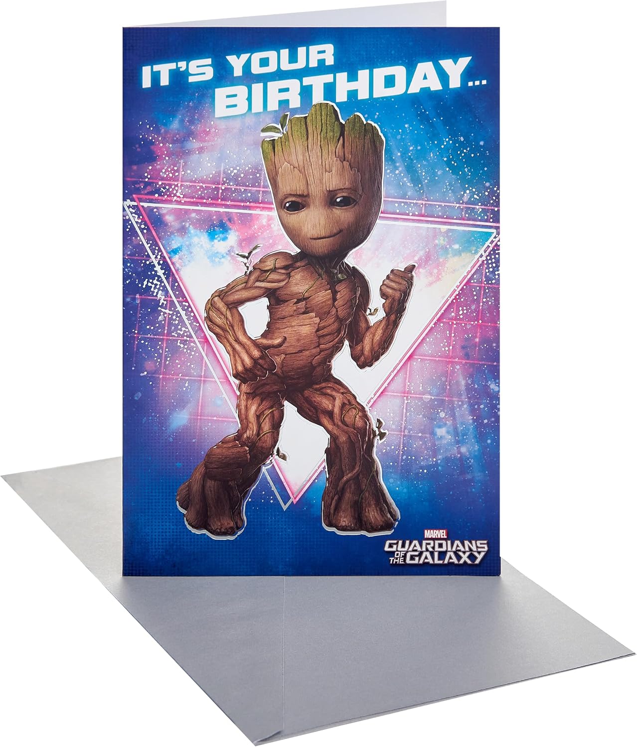 Marvel Guardians of the Galaxy Groot Design Birthday Card