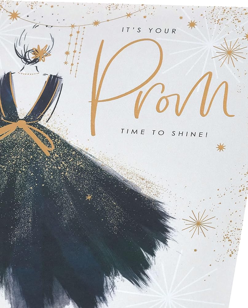 Stunning Dress Design Prom Congratulations Card