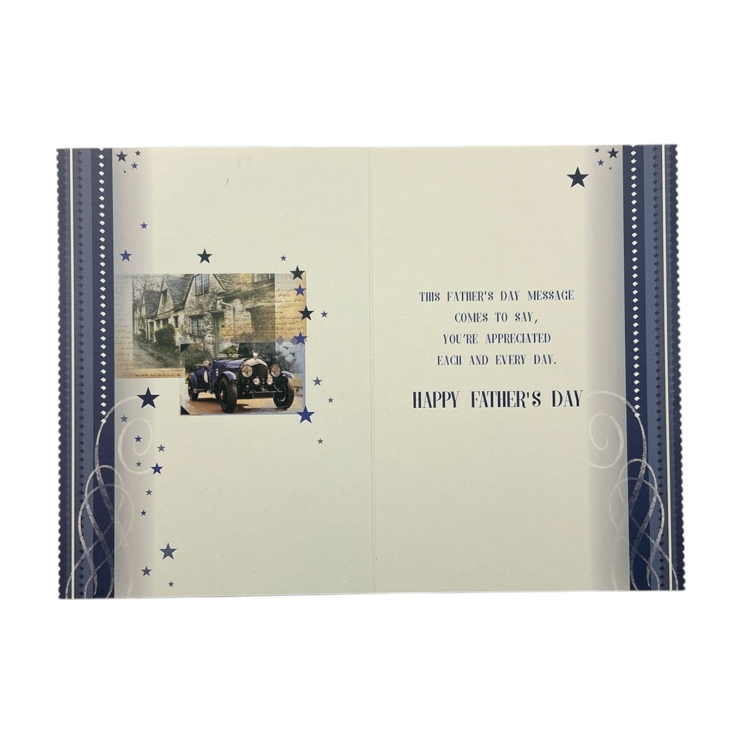 For Great Grandad Vintage Style Photographic Car Design Father's Day Card