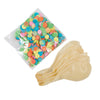 Pack of 6 Clear Latex Balloons with Multi-Colored Confetti 12"