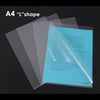 Pack of 12 A4 Open Top and Side L Folders Sleeves