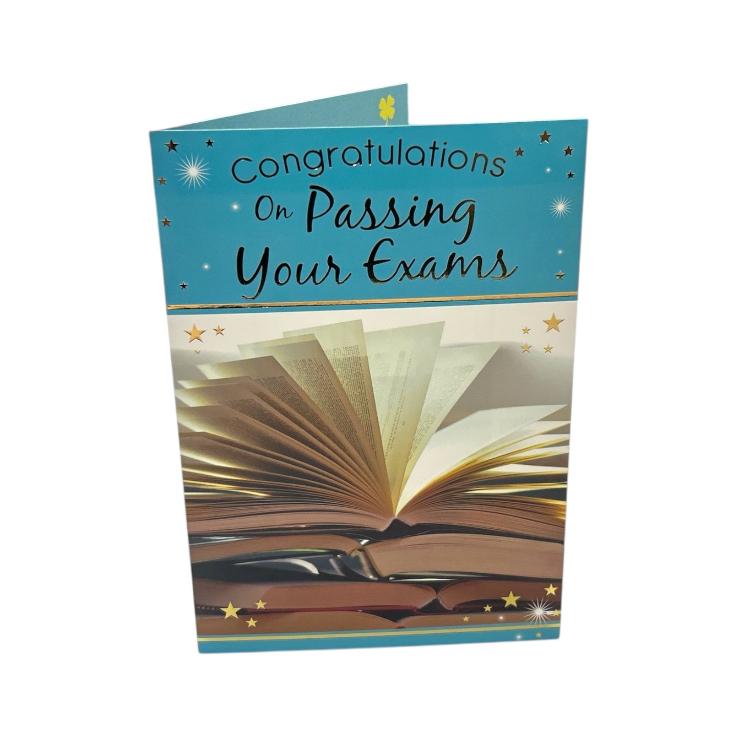 Congratulations On Passing Your Exam Books Design Greeting Card