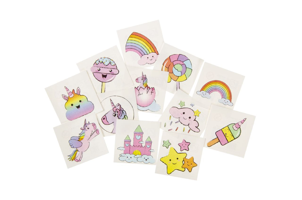 48 Pack of 12 Pieces Unicorn Tattoos