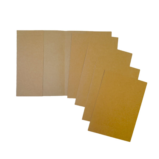 Pack of 50 A4 Kraft Paper Exercise Book Covers by Janrax