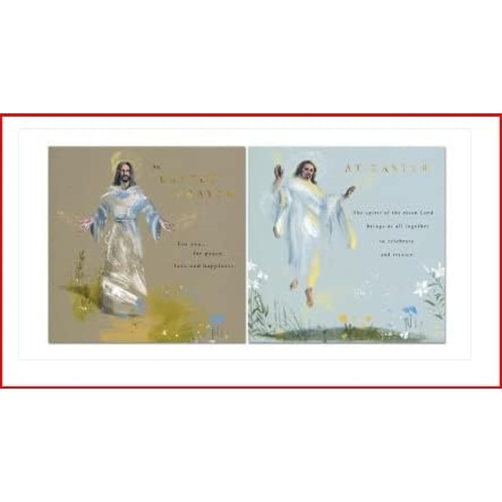 Religious 2 Designs Charity Pack Of 10 Easter Cards
