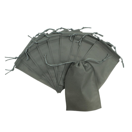 Pack of 25 Grey Coloured 27x20cm Non-Woven Drawstring Bags