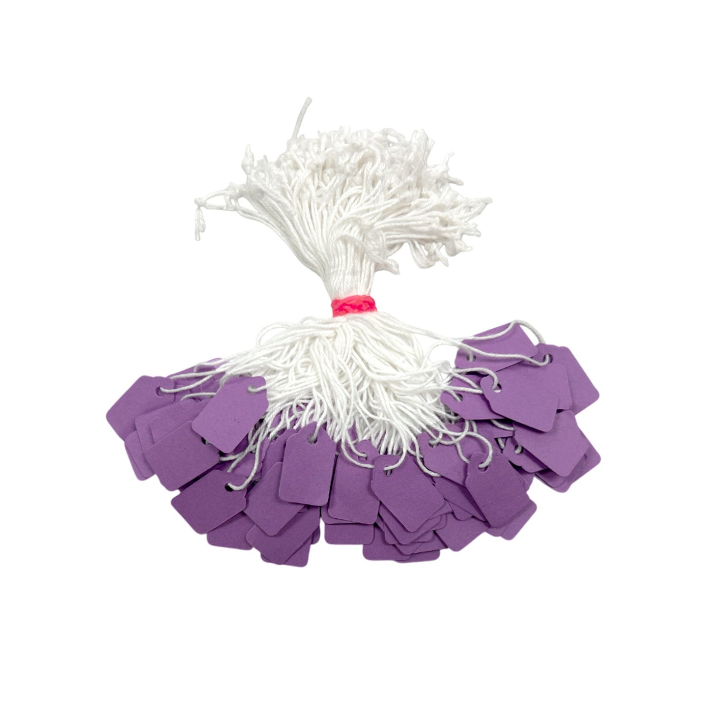 Pack of 9600 Small Purple Strung Tags 13 x 20mm